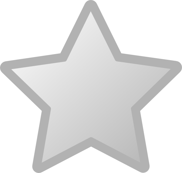 Star grey clip art. Clipart stars silhouette