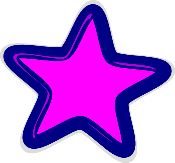 I clipart star. Pink clip art at