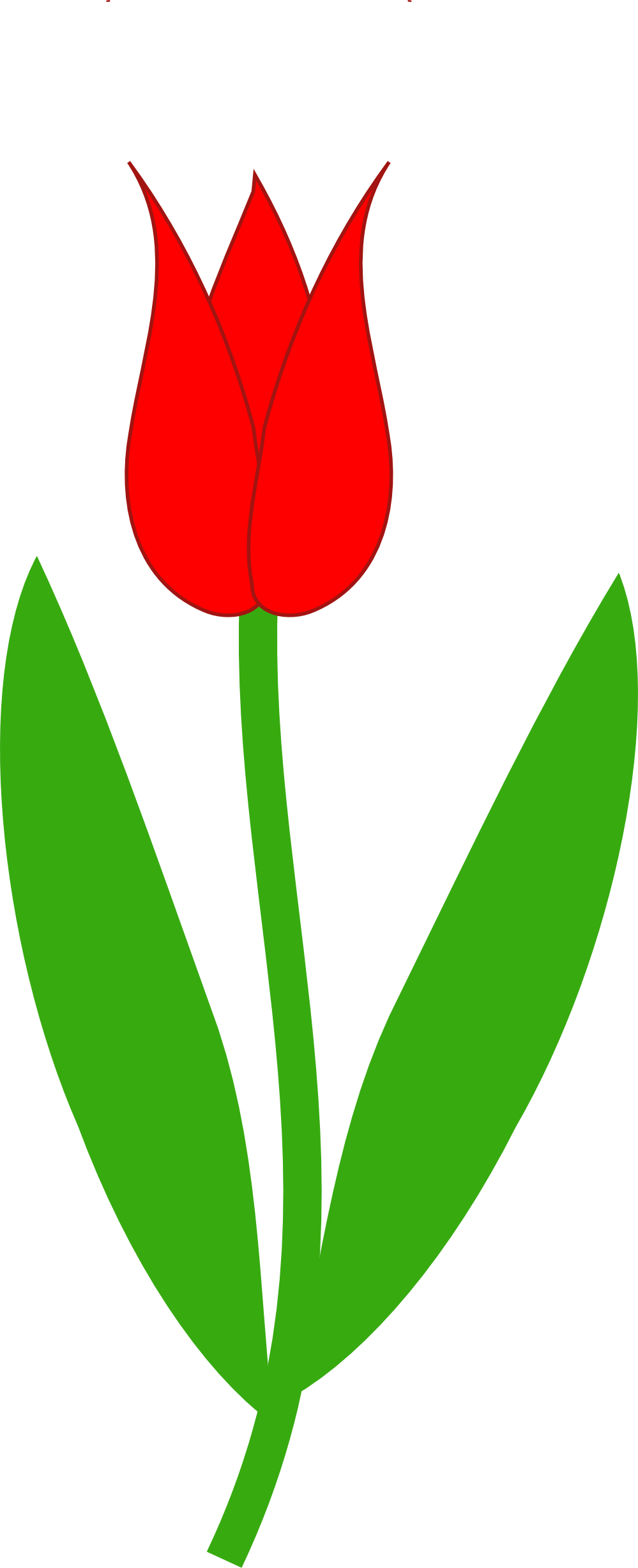 Free tulip clip art. Flowers clipart border line
