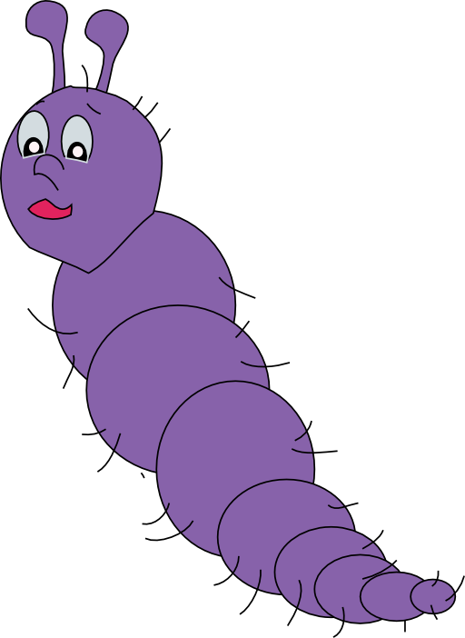 worm clipart comic