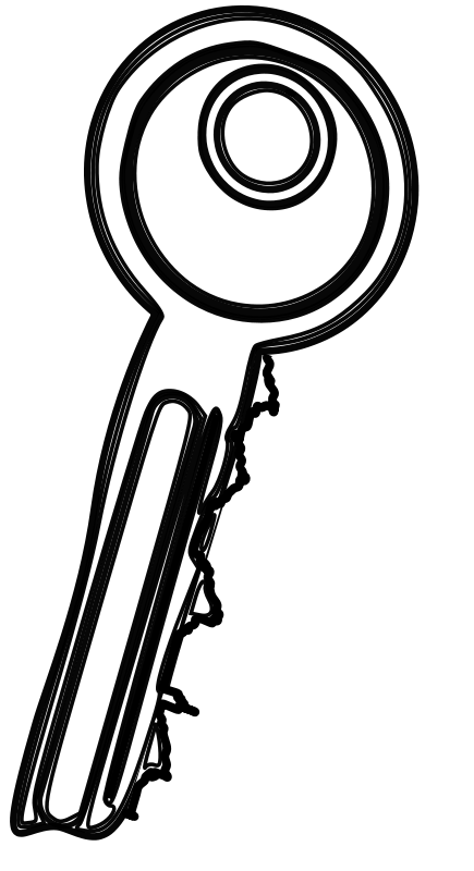 Free stock photo illustration. Clipart key 21 birthday