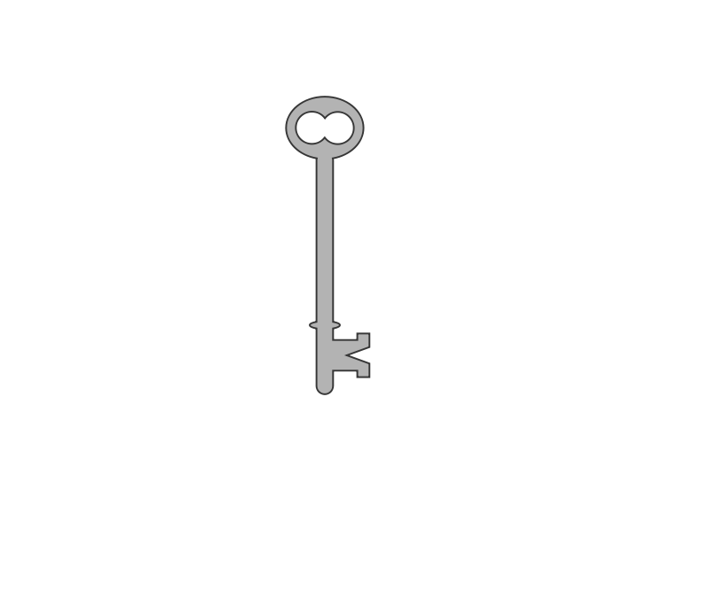 Free stock photo illustration. Key clipart 21st key