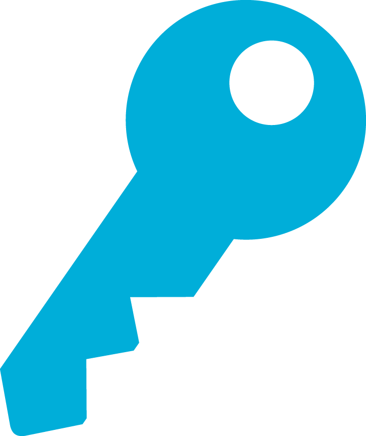 clipart key blue key