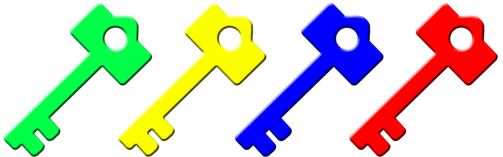 key clipart blue key