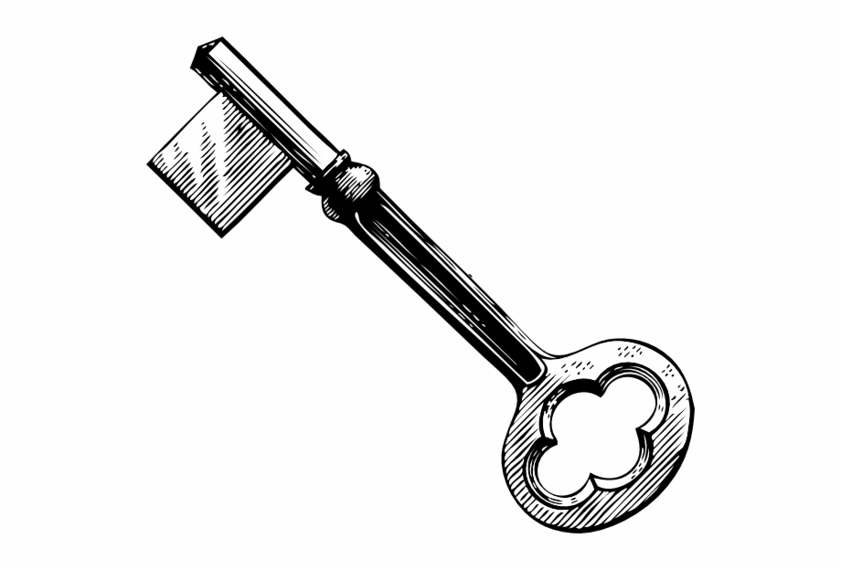 Key clipart classic. Keys skeleton clip art