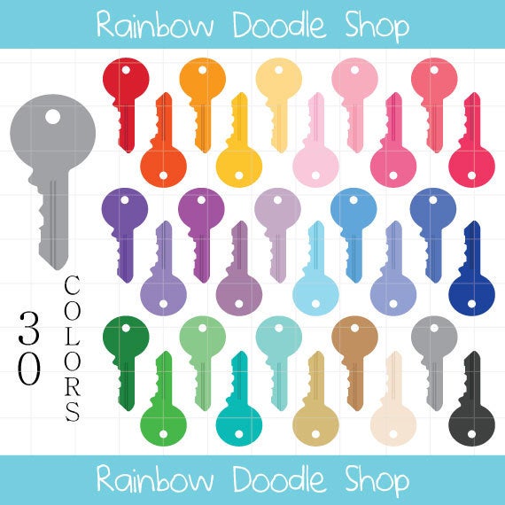 Clipart key colorful key. House keys clip art