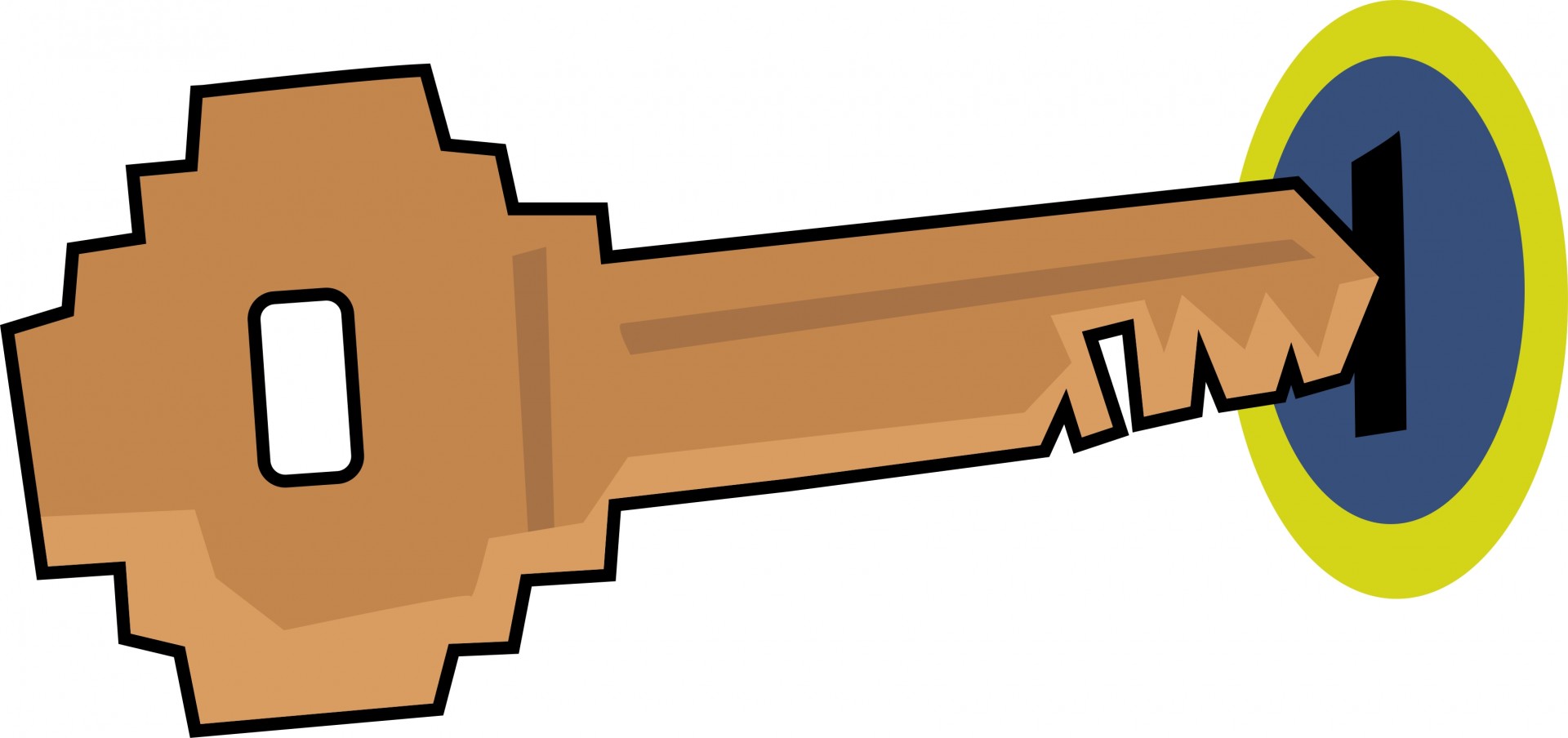 clipart key door key