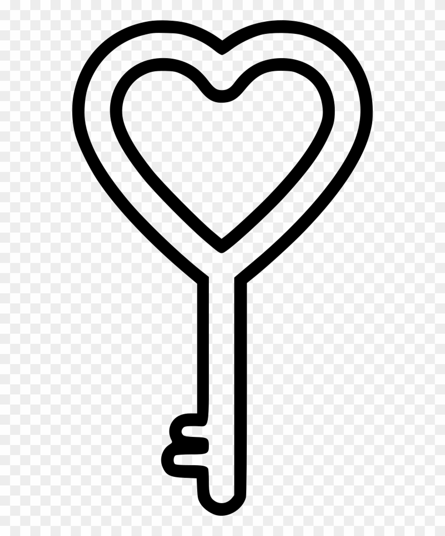 clipart key heart