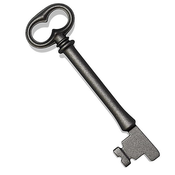 key clipart iron