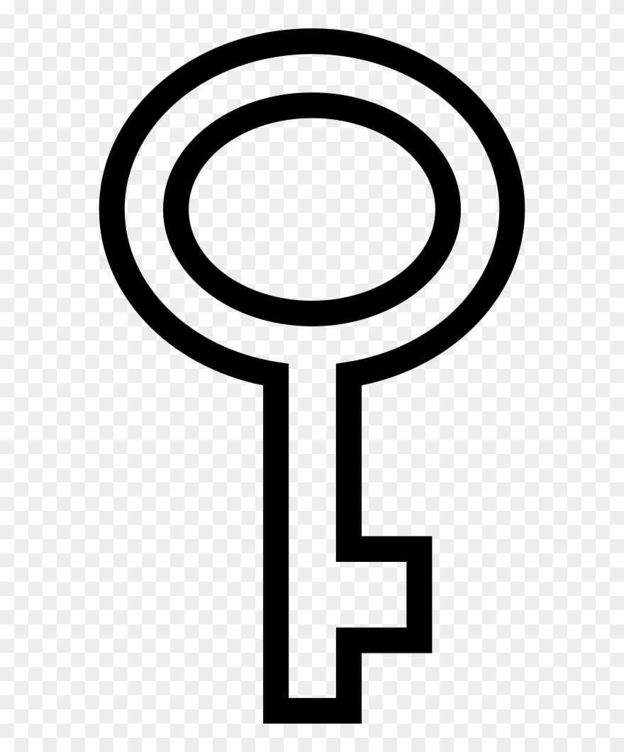 Of oval outline comments. Clipart key key shape