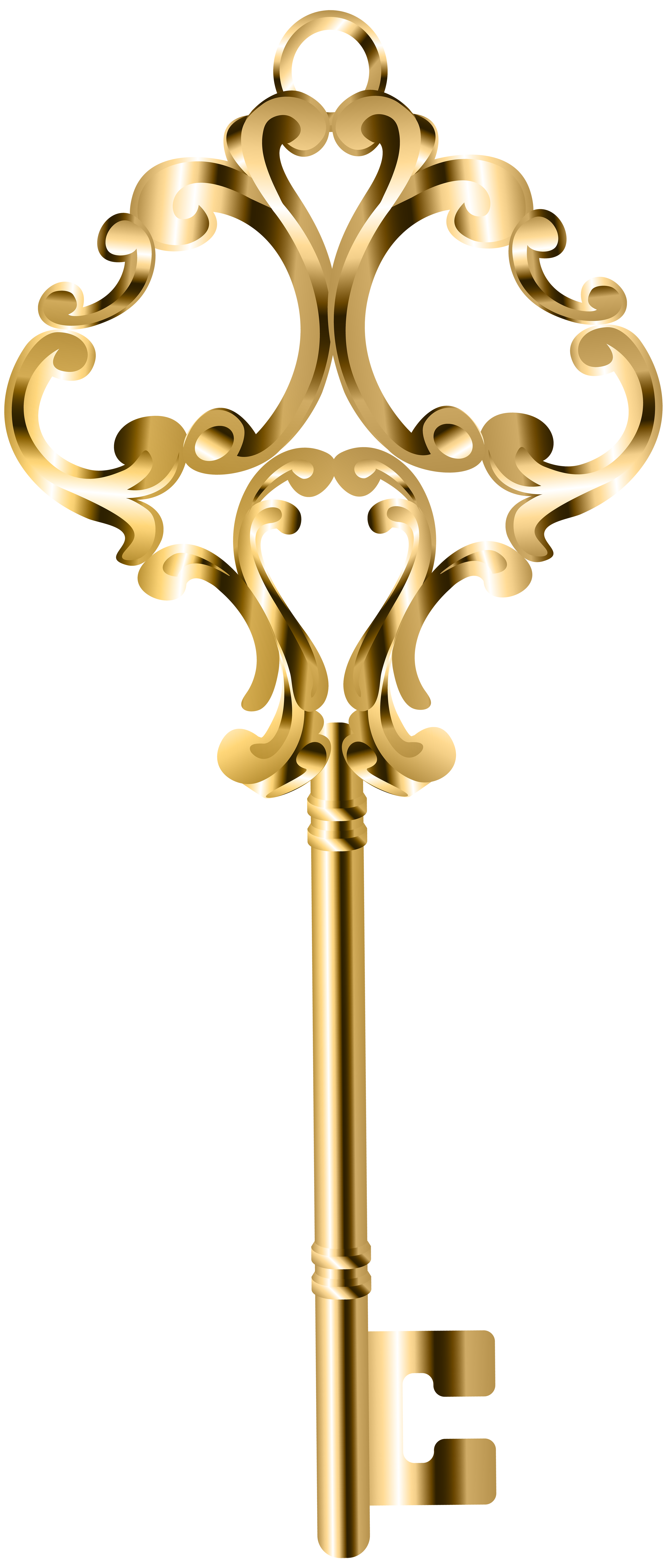 keys clipart gold key