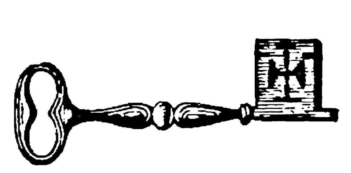 keys clipart old fashioned