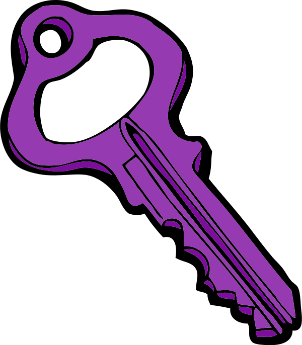 Keys clipart purple. Key pencil and in