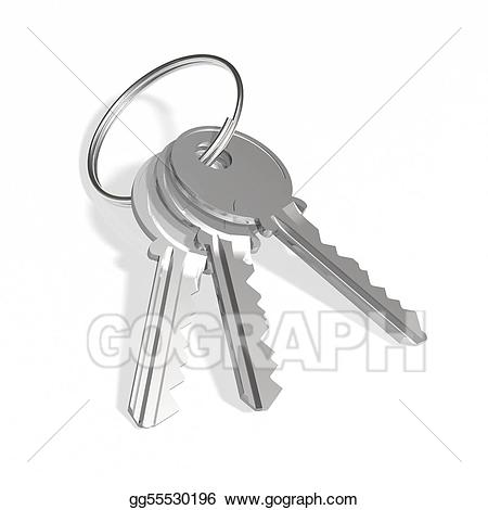 key clipart shiny