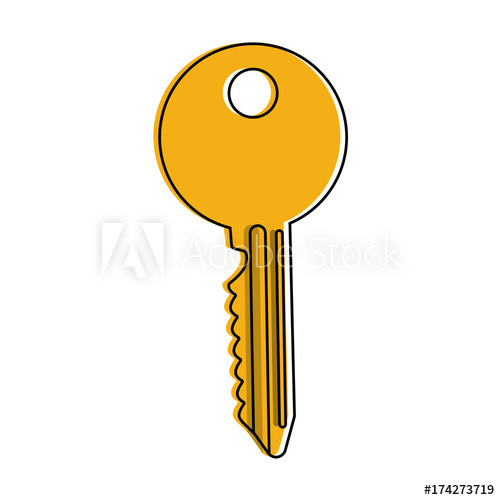 clipart key single