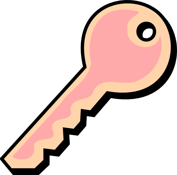 pink clipart keys