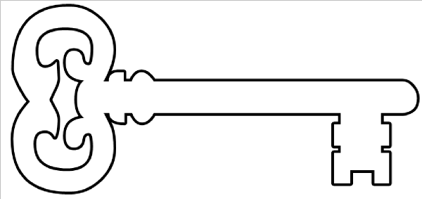 key clipart key shape