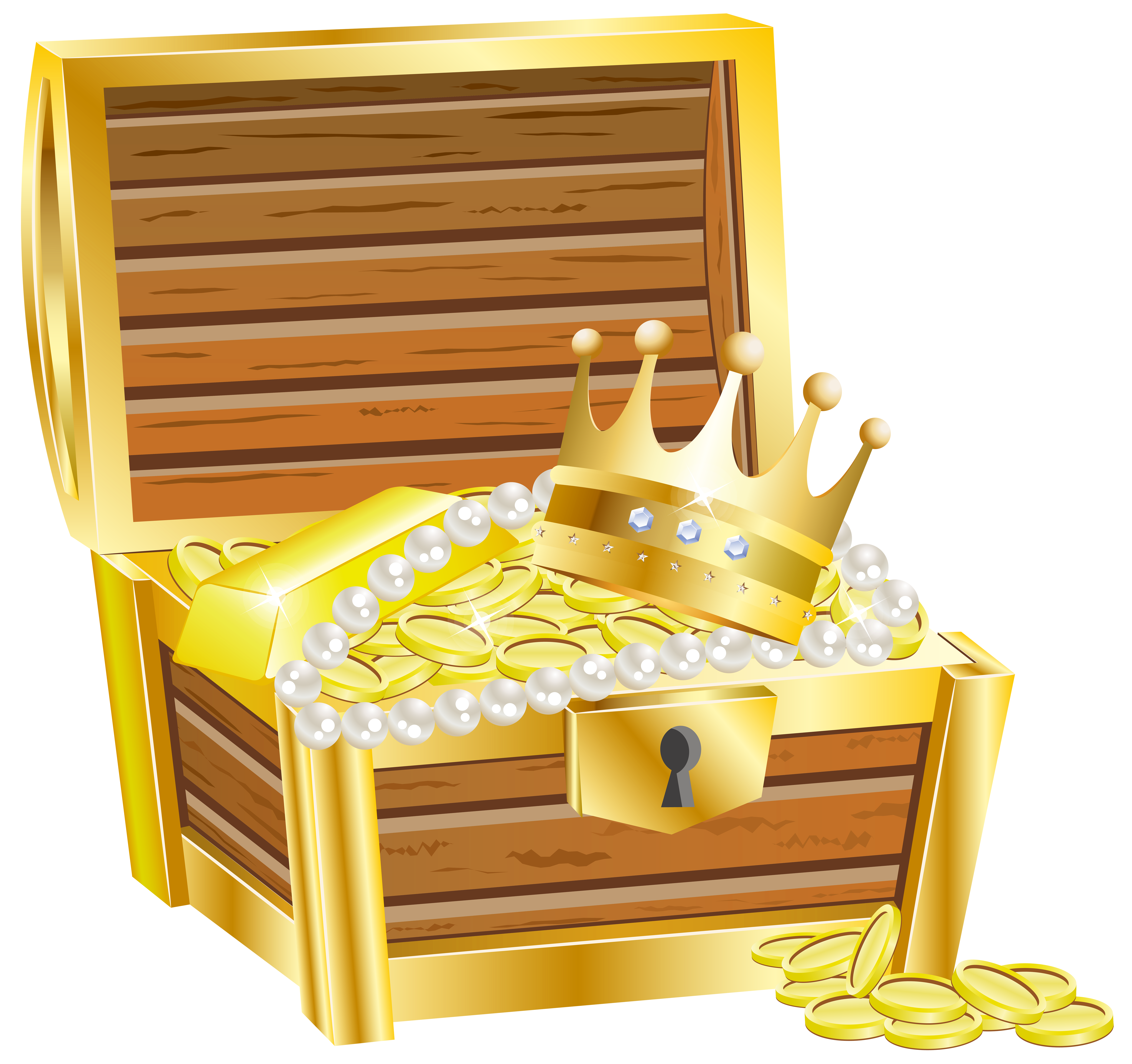 island clipart treasure chest