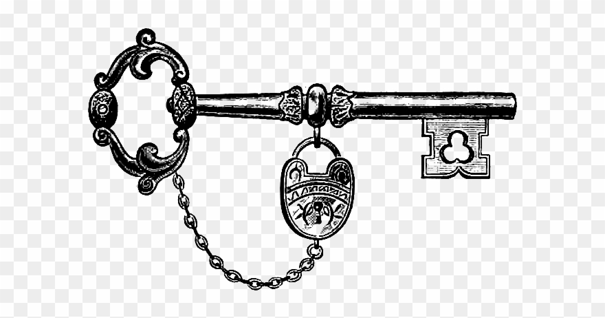 key clipart antique