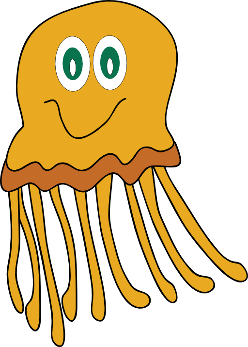 Shell clipart cartoon.  collection of jellyfish