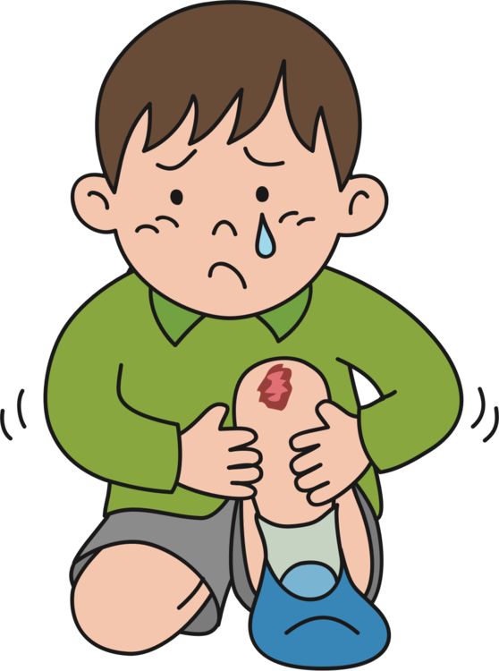 knee clipart child hurt