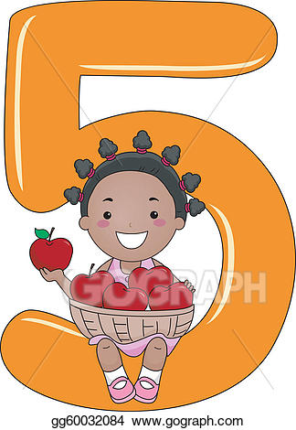 clipart kid number