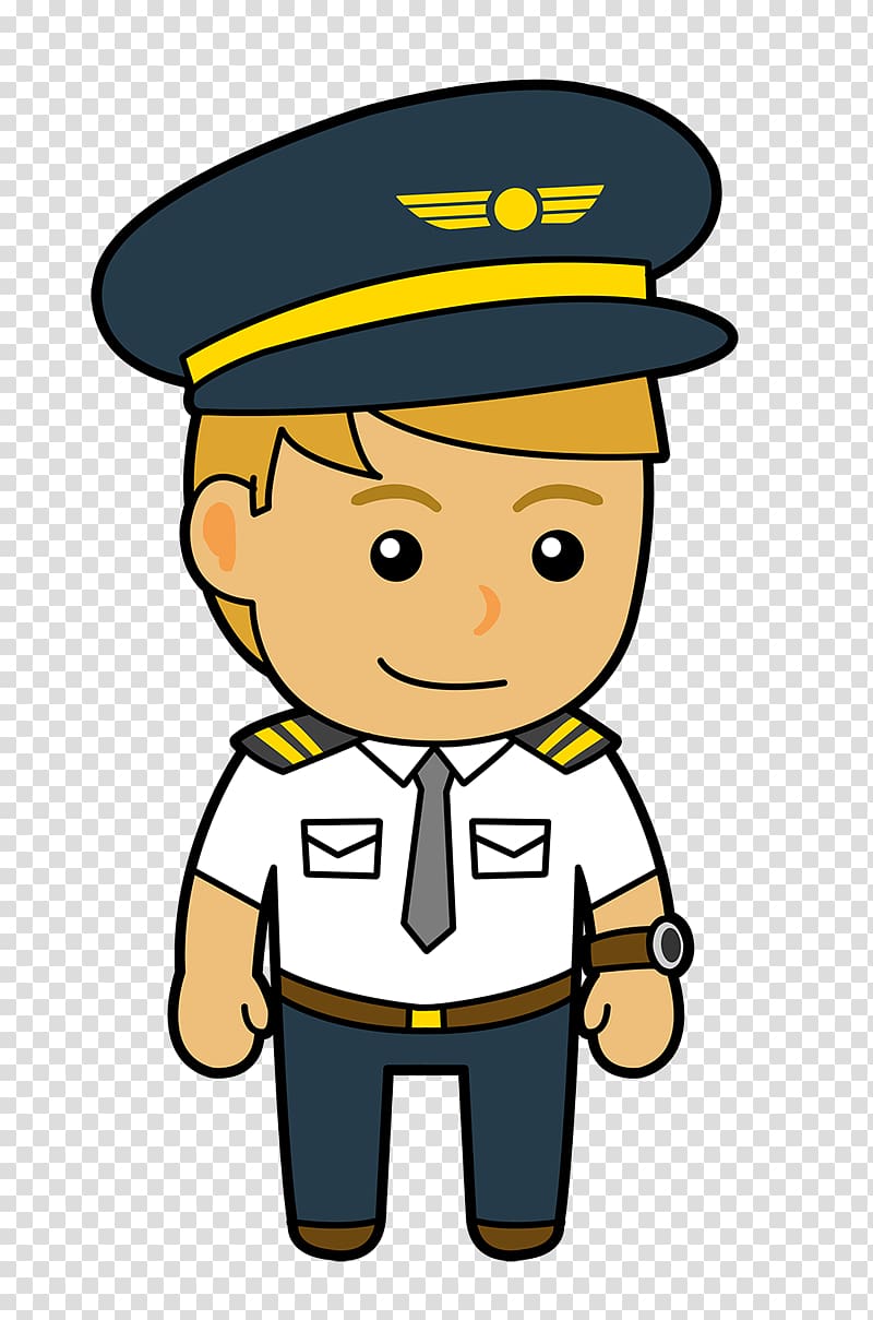 clipart kid pilot