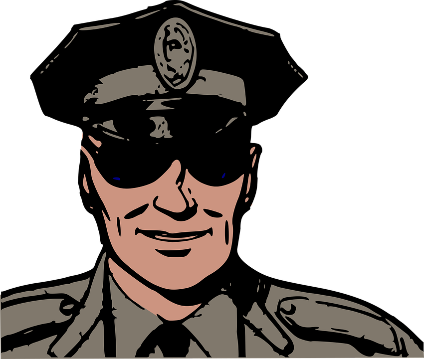 clipart kid police officer