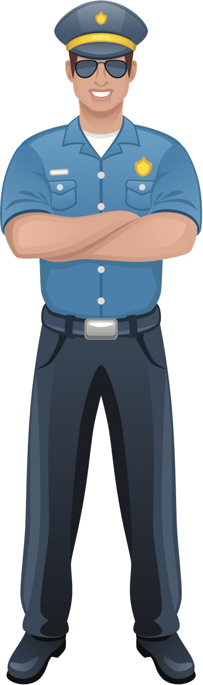 police clipart kid