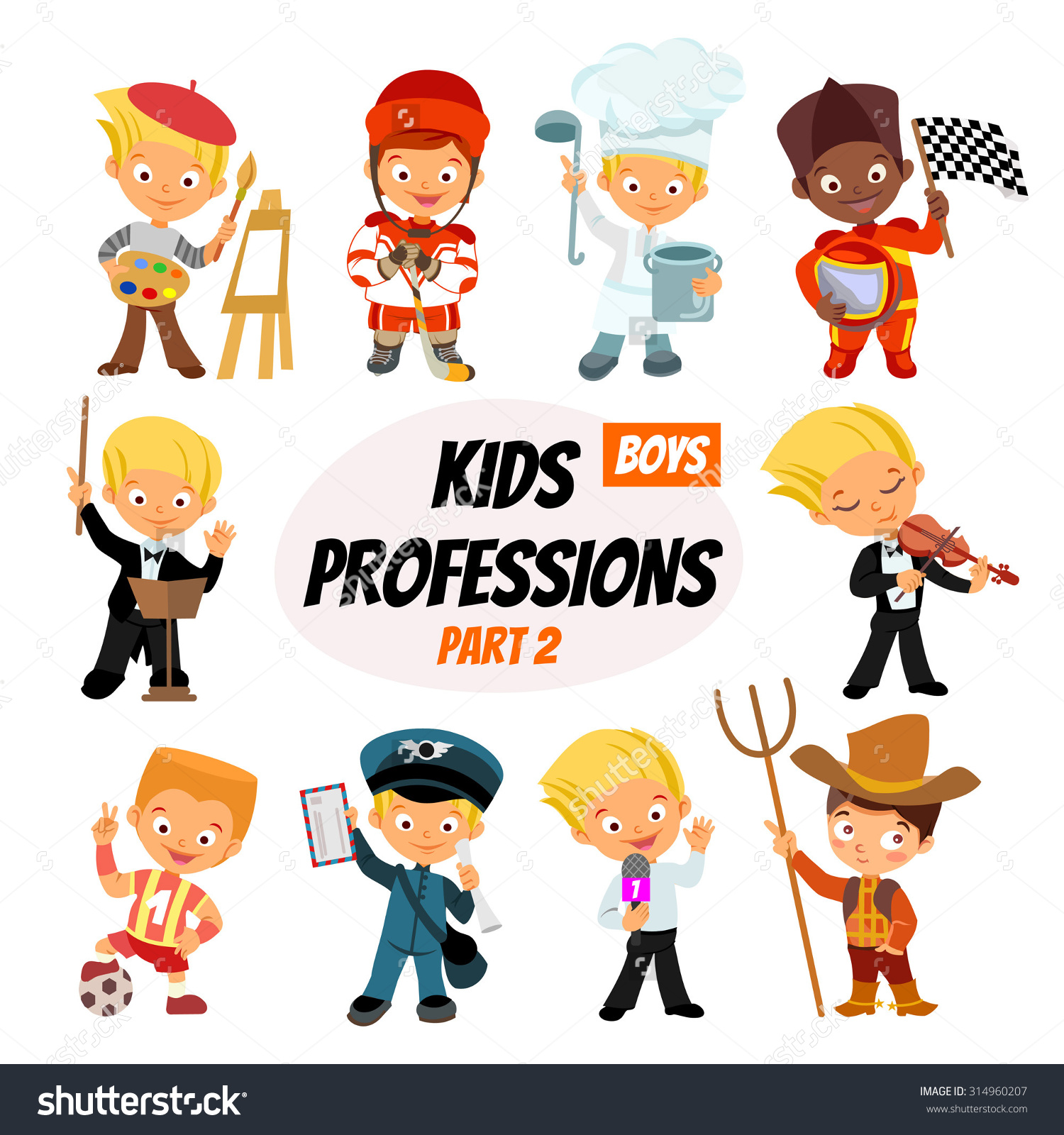kids clipart profession
