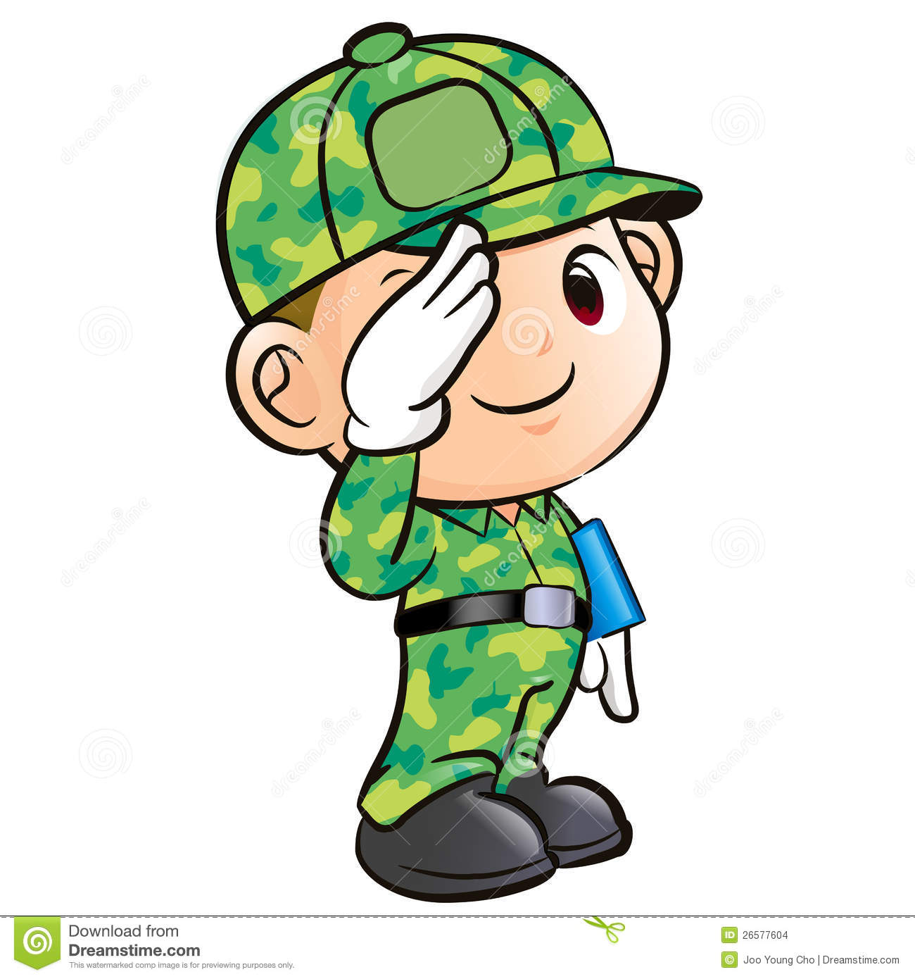 clipart kid soldier