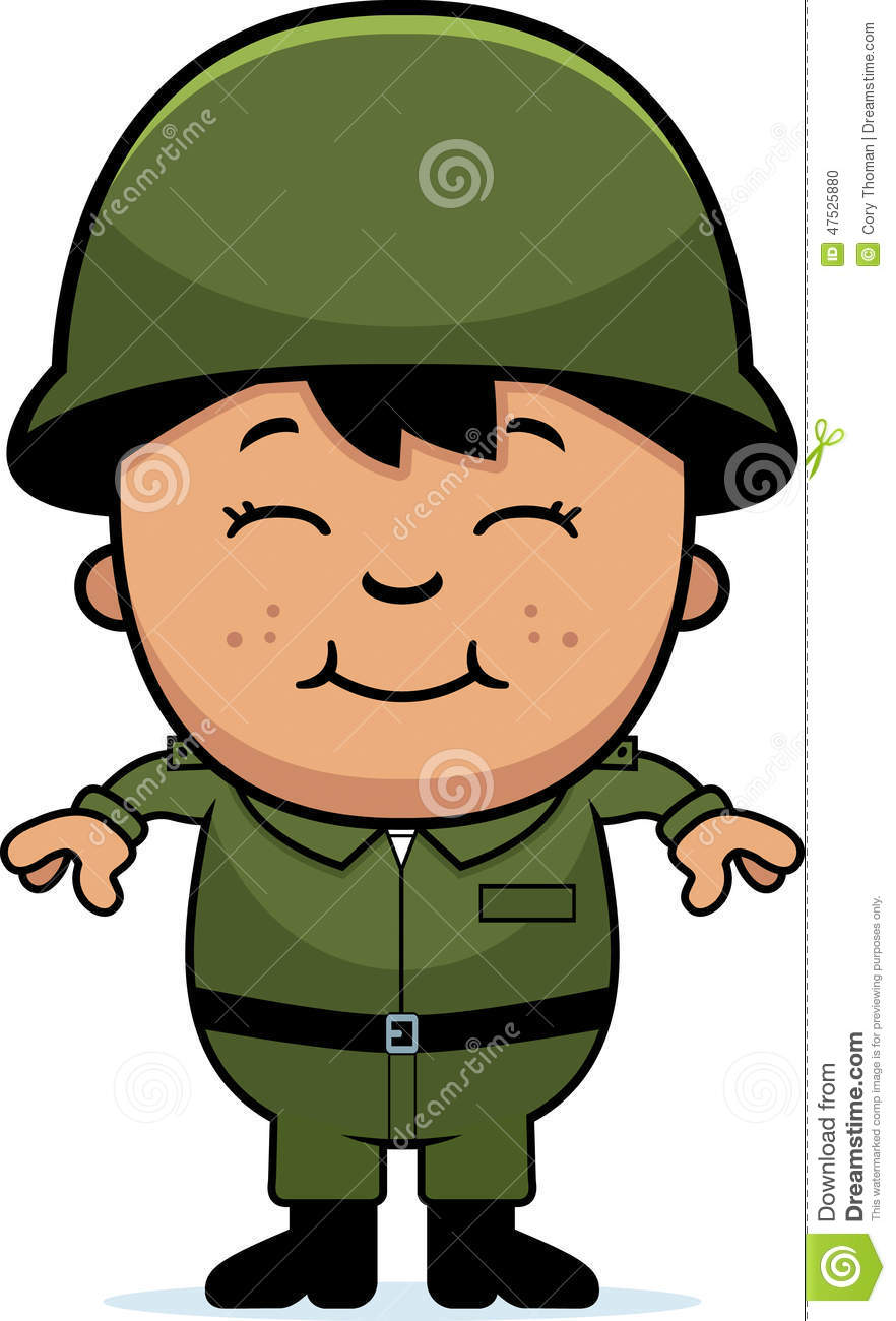 clipart kid soldier