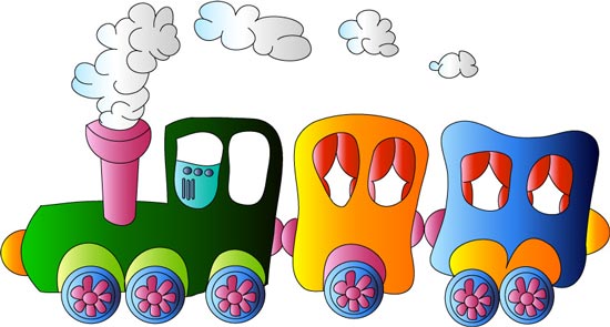 Clipart kid train. Free pictures for children