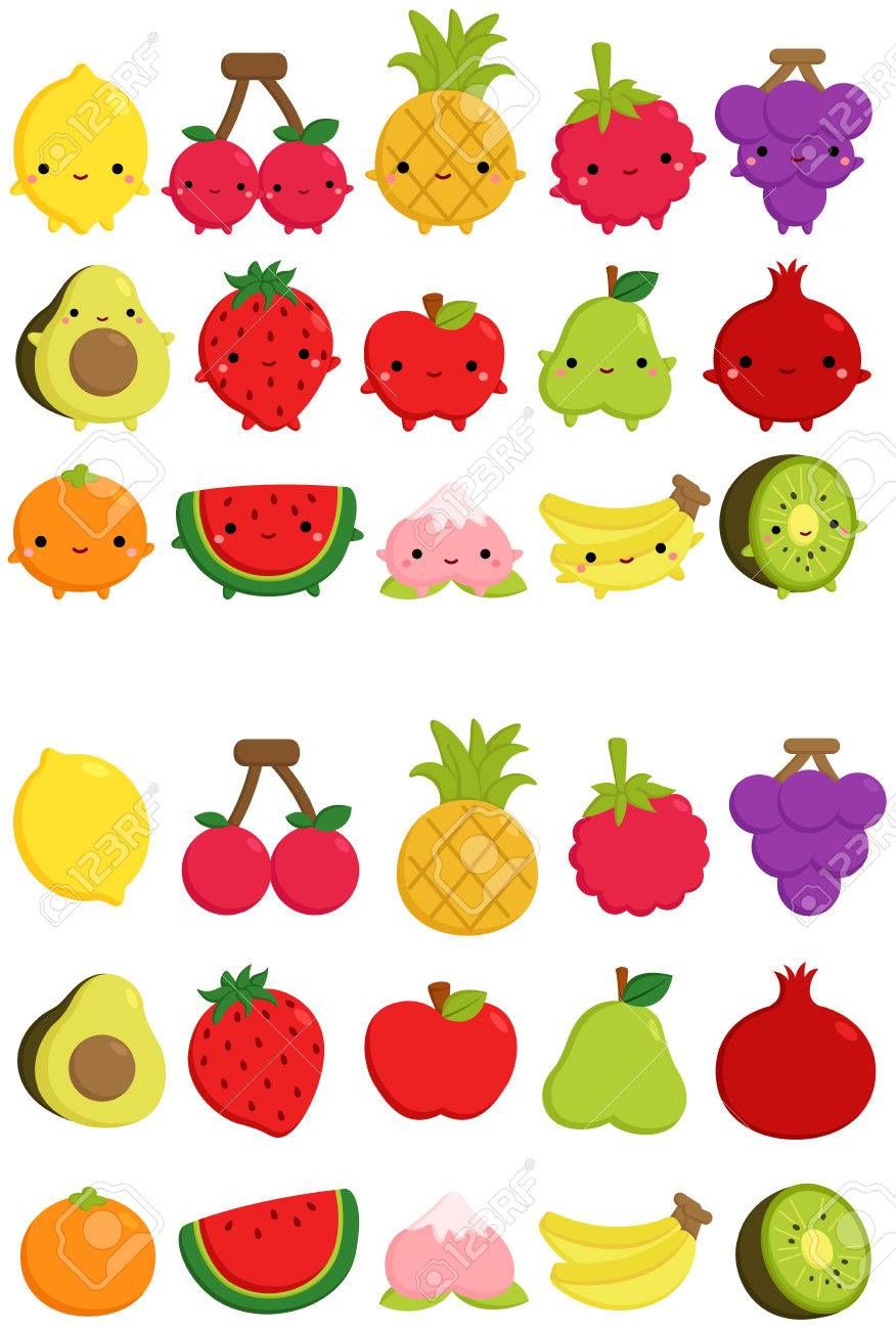kids clipart fruit