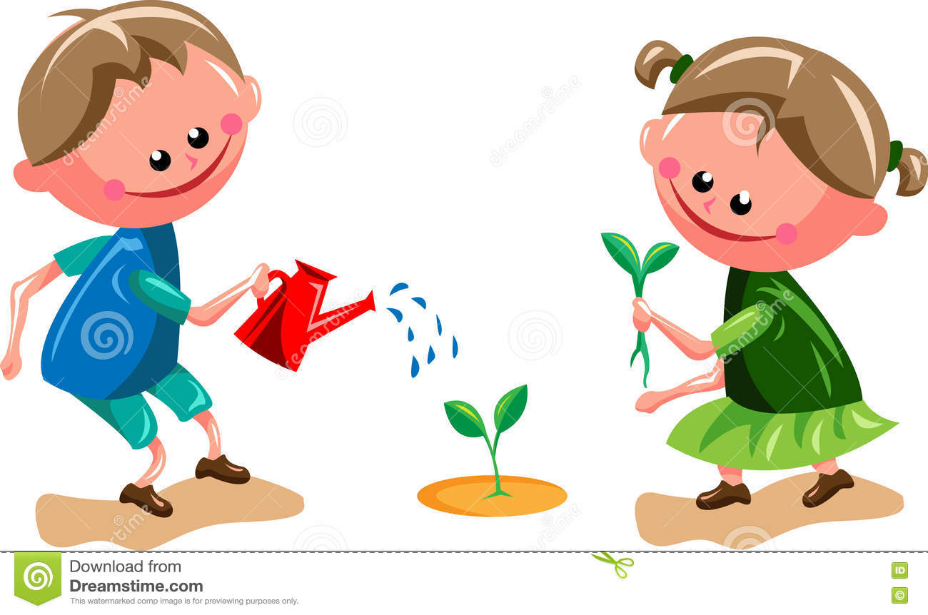 Clipart kids gardening, Picture #2448403 clipart kids gardening