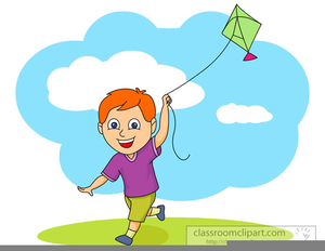 clipart kite child