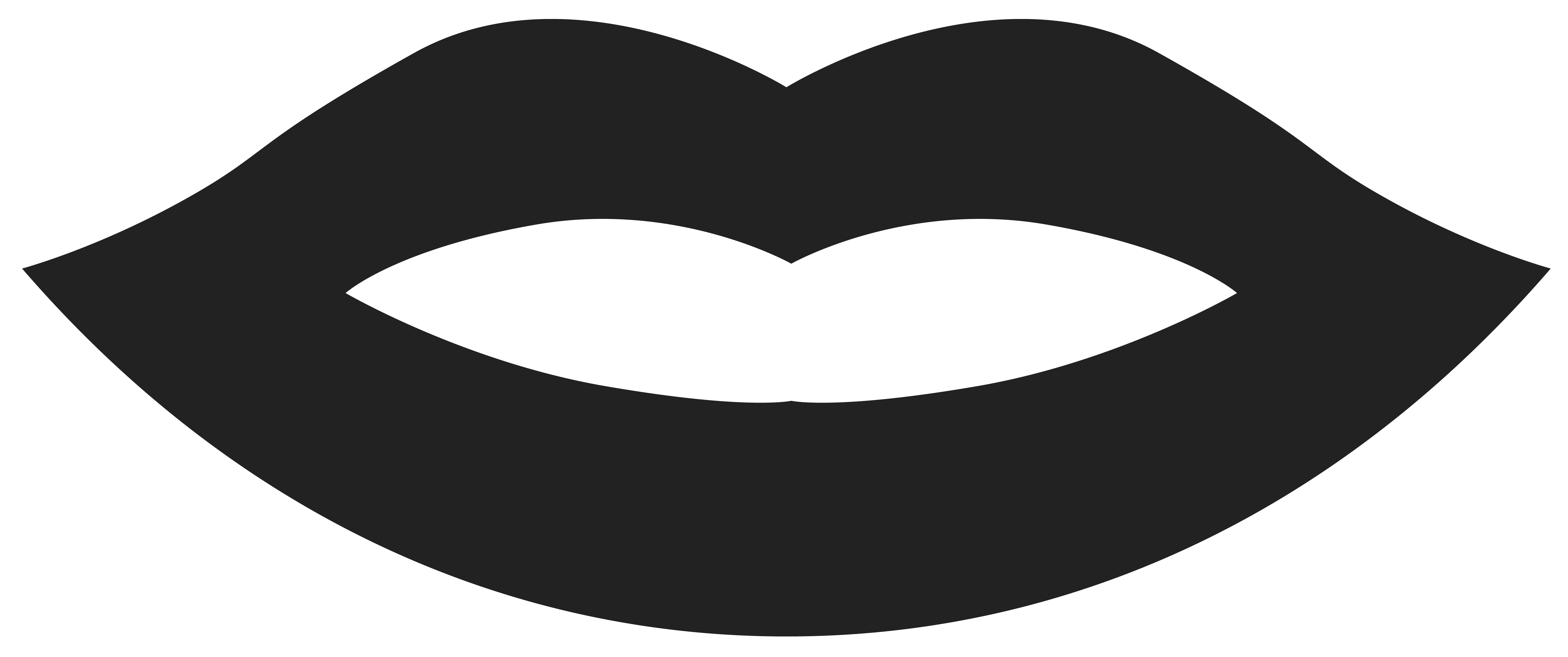 Movember lips png image. Mouth clipart black and white