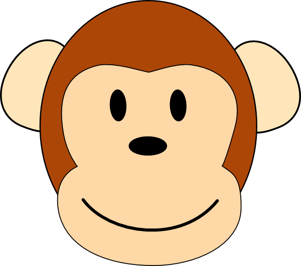 Clip art at clker. Clipart monkey line