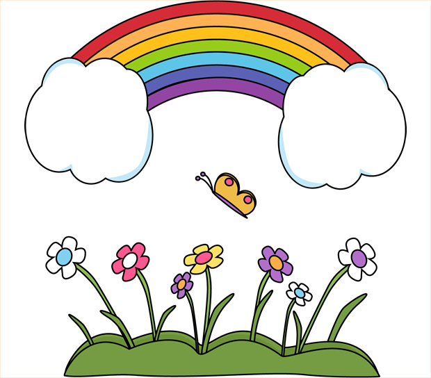 clipart kids scenery