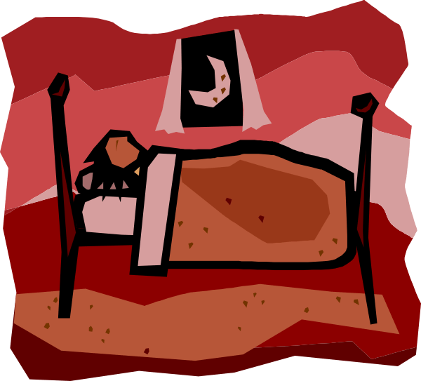 tired clipart bed clipart