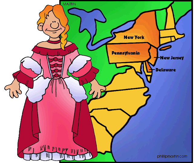 The middle colonies free. Mad clipart colonist