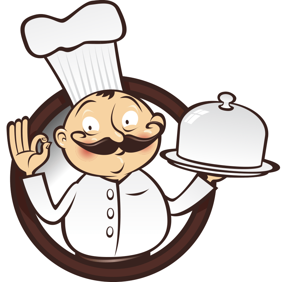 Restaurant chef cooking male. Cook clipart canteen