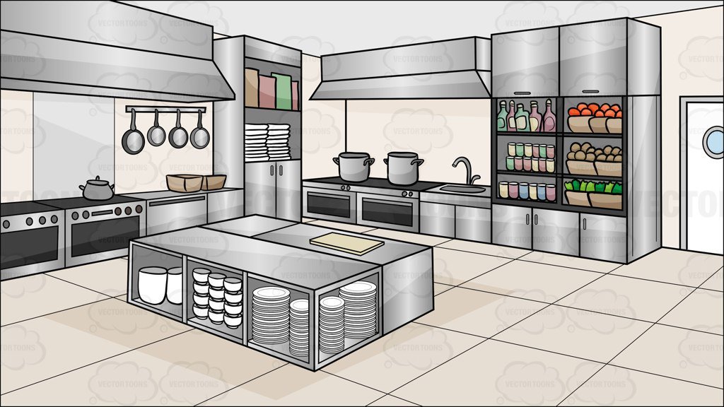 kitchen clipart commercial kitchen