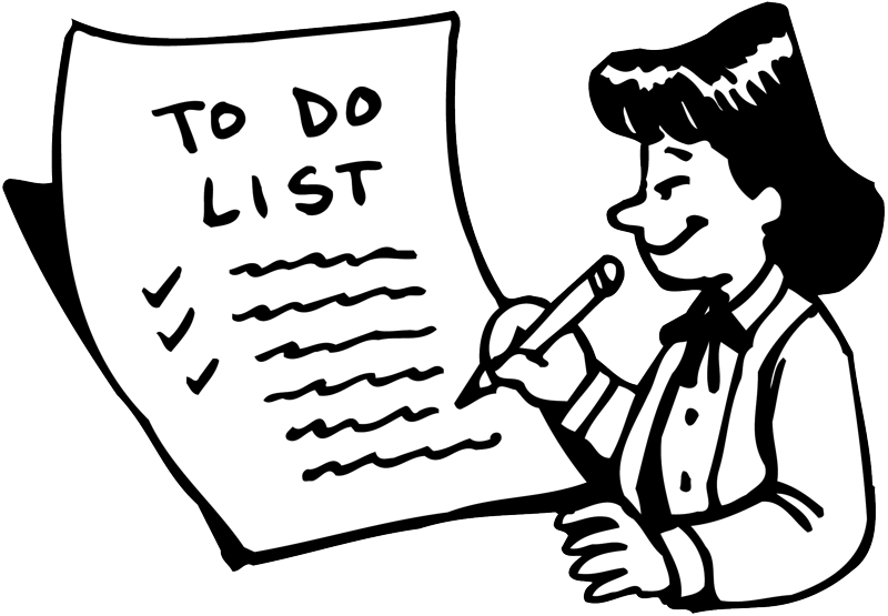 Organized clipart checklist. Mini home inspections nustart