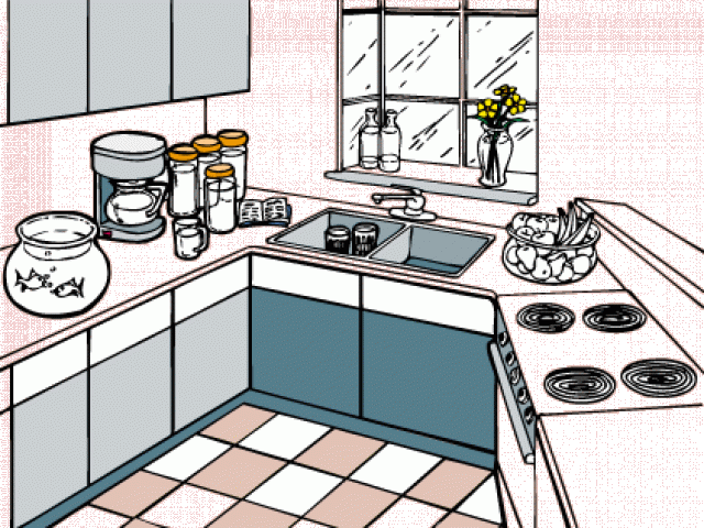 clipart kitchen simple