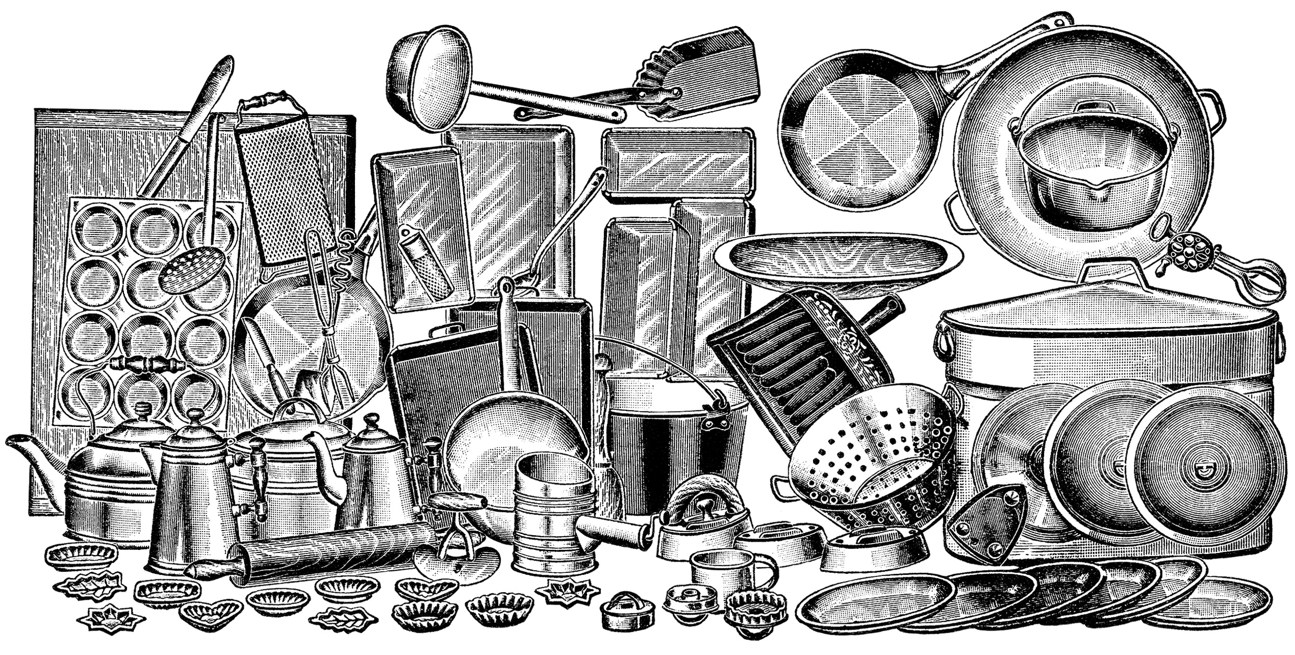 Clipart kitchen vintage. Free cliparts download clip