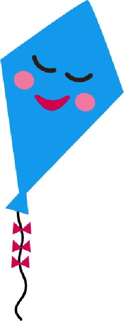 clipart kite blue kite