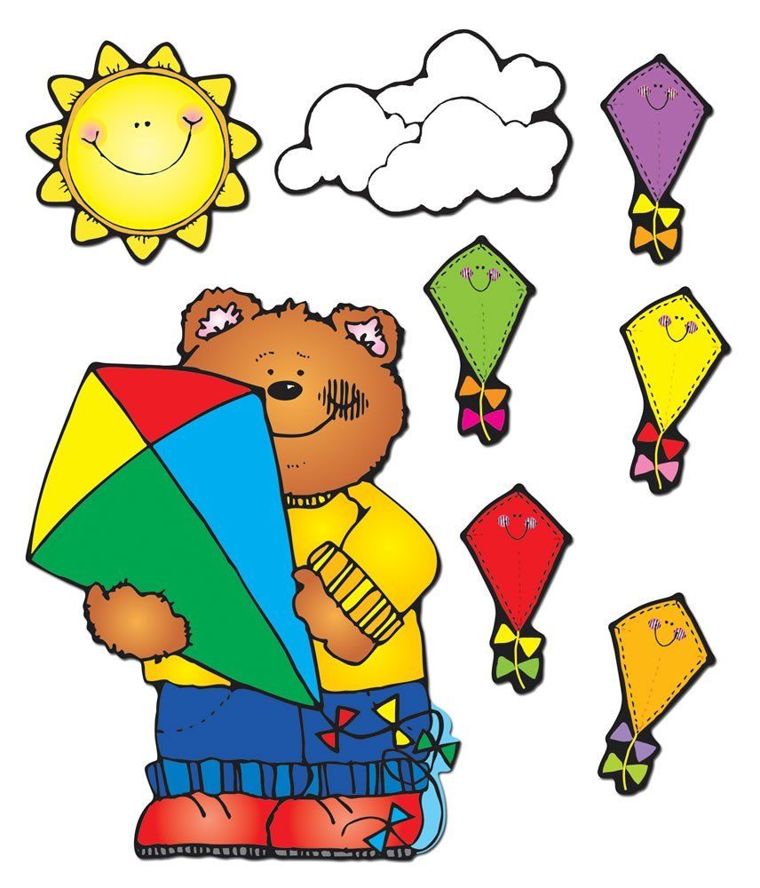 clipart kite bulletin board