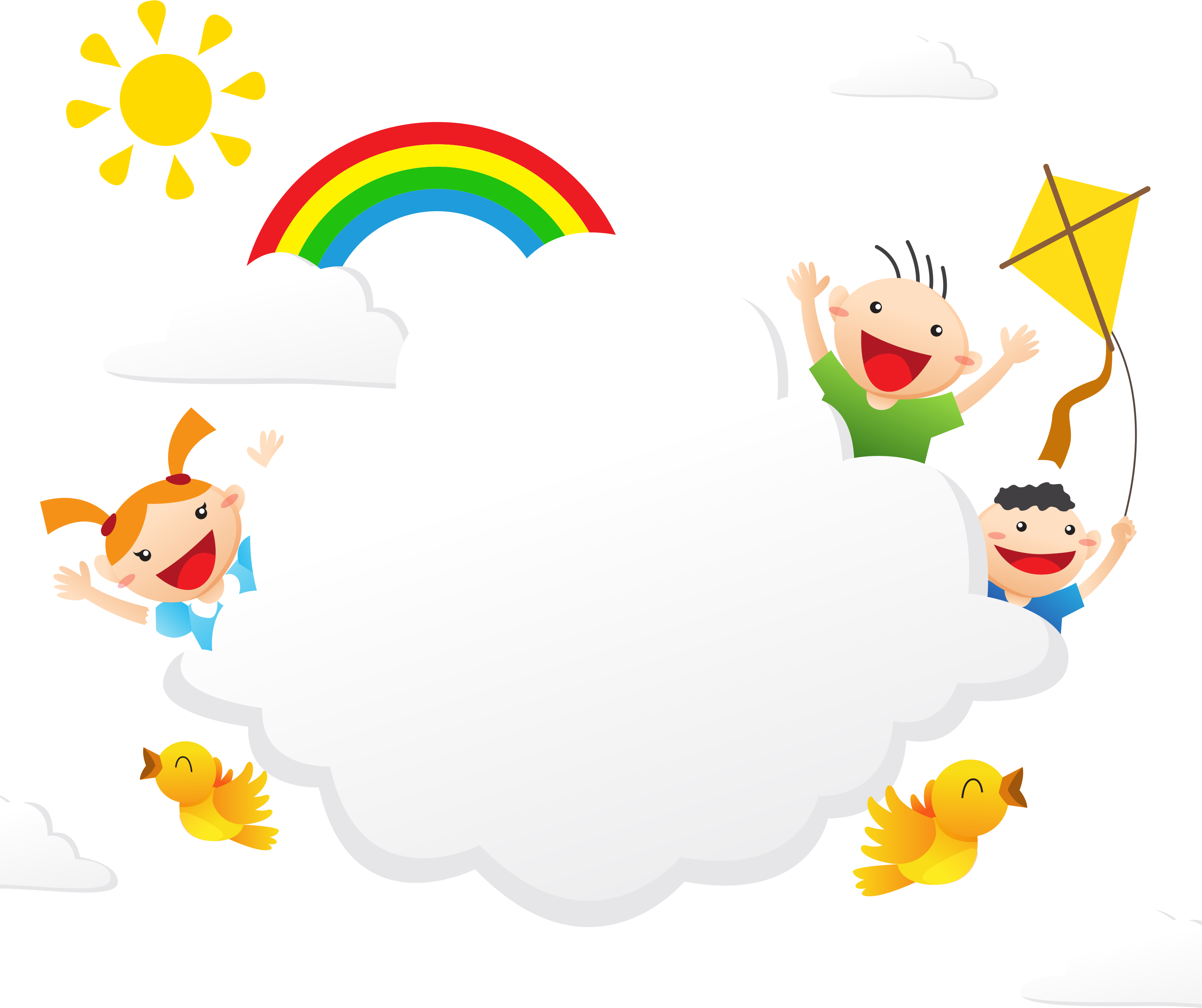 Childrens day fun on. Clipart kite cartoon character