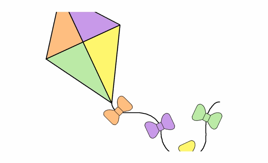 pink and purple kite cartoon image